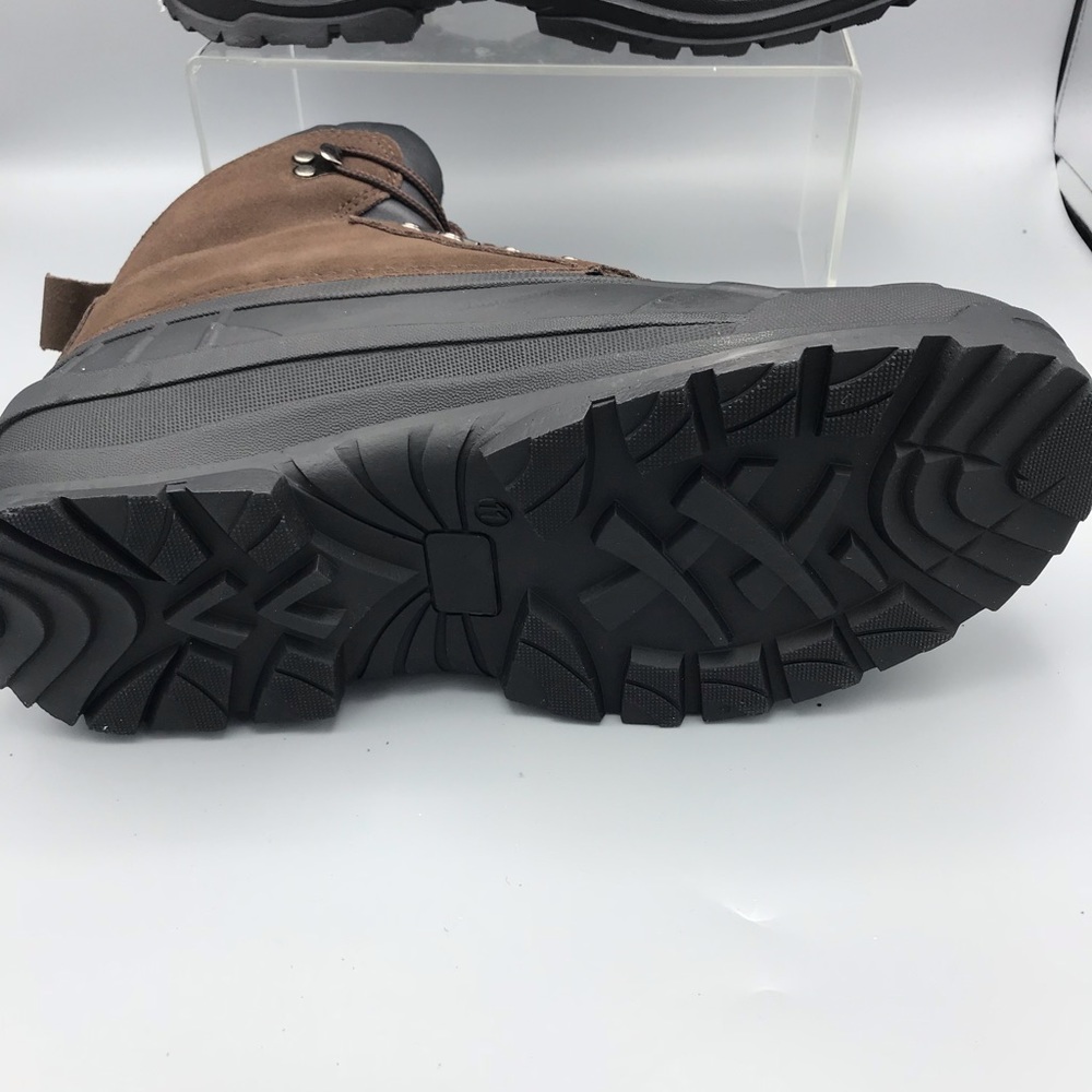 Waterproof Men’s Snow-Boots Brown 6.5-14W - Picture 3 of 4